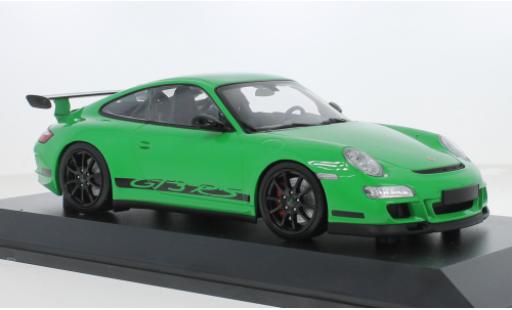 Porsche 997 GT3 RS 1/18 Minichamps 911 grün 2007 1:18 coche miniatura