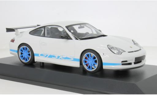 Porsche 996 GT3 RS 1/18 Minichamps 911 weiss/blau 2002 1:18 coche miniatura