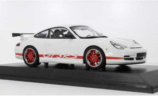 Porsche 996 GT3 RS 1/18 Minichamps 911 weiss/rojo 2002 1:18 coche miniatura