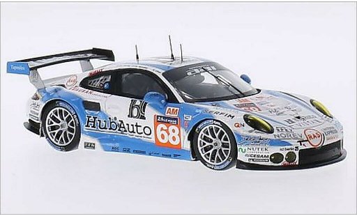 Porsche 911 GT3 R 1/43 Spark No.68 Team AAI HubAuto 24h Le Mans 2015 coche miniatura