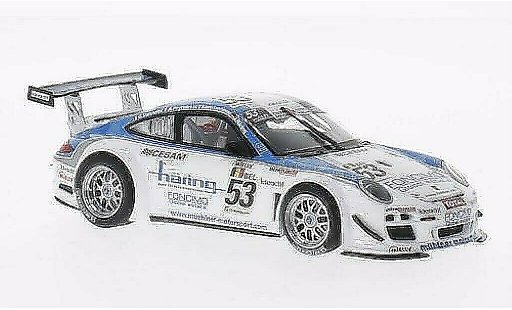 Porsche 911 GT3 1/43 Minichamps GT3R No.53 Muhlner Motorsport 24h Spa 2010 /J.Haring coche miniatura