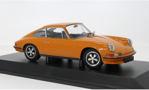 Coche miniatura Porsche 911 naranja 1972 1/18 Minichamps