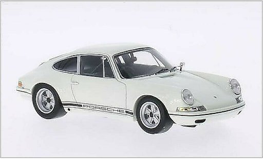 Porsche 911 R 1/43 Spark blanco/Dekor 1972 coche miniatura