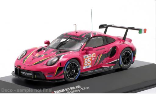 Coche miniatura Porsche 911 RSR 24h Le Mans 2023 Iron Dames #85 S.Bovy/M.Gatting 1/43 IXO