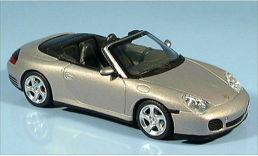 Porsche 911 S 1/43 Minichamps S4 Descapotable metalico gris CA 2003 coche miniatura
