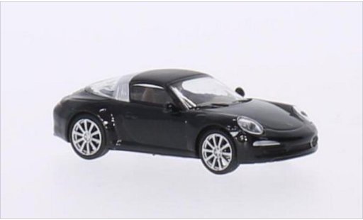 Porsche 911 Targa 1/87 Schuco 4S metalico negro coche miniatura