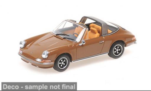 Coche miniatura Porsche 911 Targa braun 1972 1/18 Minichamps