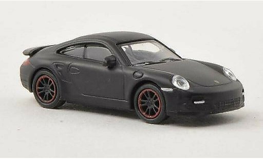 Porsche 911 Turbo 1/87 Schuco mett-negro coche miniatura