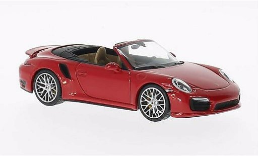 Porsche 911 Turbo S 1/43 Minichamps Descapotable rojo 2013 coche miniatura