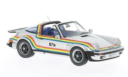 Porsche 911 Turbo 1/43 Neo Targa B&B Tuning gris con Dekor 1982 coche miniatura
