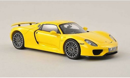 Porsche 918 Base 1/43 Spark Spyder amarillo 2013 coche miniatura