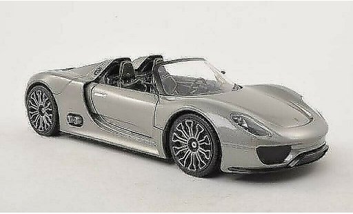 Porsche 918 Base 1/24 Welly Spyder gris coche miniatura