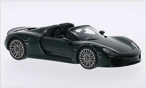 Porsche 918 Base 1/43 Spark Spyder metalico verde 2014 coche miniatura