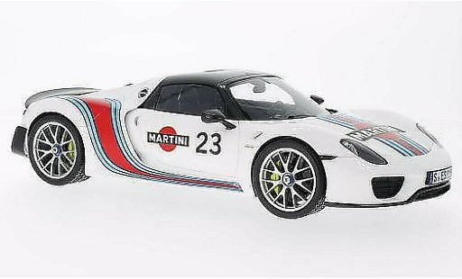 Porsche 918 Weissach Package 1/18 Spark Spyder No.23 blancoach coche miniatura