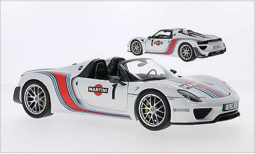 Porsche 918 Martini 1/18 Minichamps Spyder blanco/Dekor 2013 coche miniatura