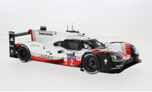Coche miniatura Porsche 919 Hybrid 24h Le Mans 2017 #2 T.Bernhard/B.Hartley 1/18 IXO