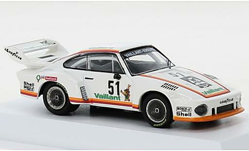 Coche miniatura Porsche 935 1977 /77 DRM Bergischer L&Atilde;&para;we Zolder Kremer Racing Vaillant #51 B.Wollek 1/64 Tarmac Works