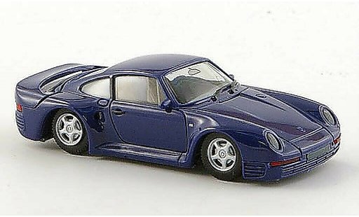 Porsche 959 Base 1/87 Herpa azul coche miniatura