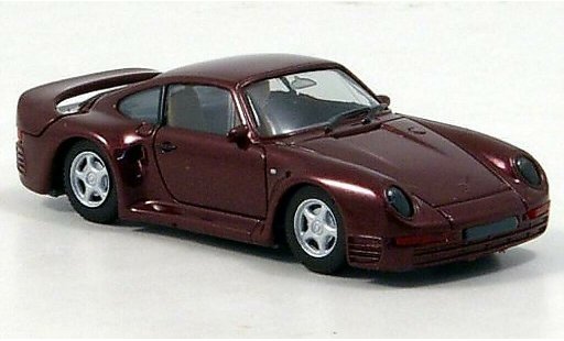 Porsche 959 Base 1/87 Herpa High Tech rojo coche miniatura