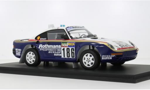 Porsche 959 1/18 Spark Rally Paris Dakar 1986 #186 R.Metge/D.Lemoine 1:18 coche miniatura