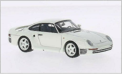Porsche 959 S 1/43 Spark S blanco coche miniatura