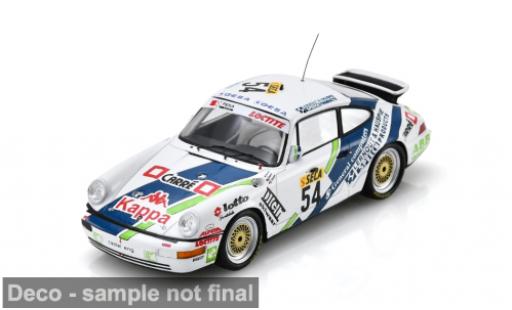 Porsche 993 1/43 Spark 964 Carrera 2 weiss/blau 24h Spa 1 #54 M. Piessens/I. Viaene 1:43 coche miniatura