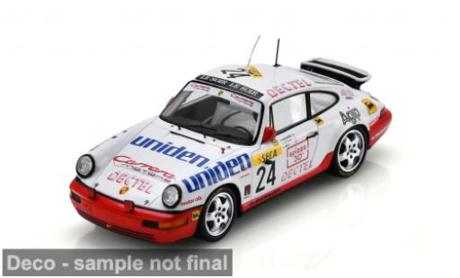 Porsche 964 1/43 Spark Carrera 2 weiss/rot 24h Spa 1991 #24 P. de Creane/H. Huysman 1:43 coche miniatura