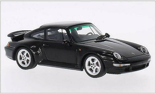 Porsche 911 Turbo S 1/43 Spark negro 1996 coche miniatura