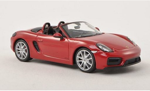 Porsche 718 GTS 1/43 Minichamps (981) rojo coche miniatura