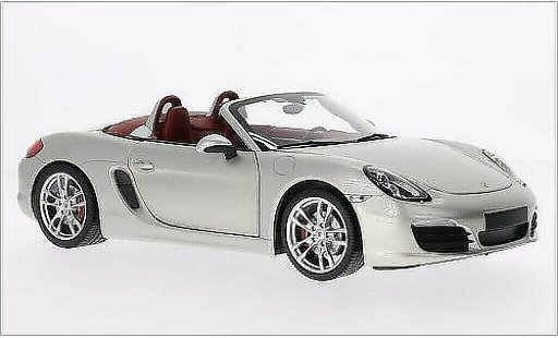 Porsche 718 S 1/18 Minichamps (981) metalico gris 2012 coche miniatura