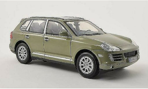 Porsche Cayenne Base 1/18 Motormax (9PA) gris-verde 2008 coche miniatura
