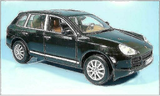 Porsche Cayenne Base 1/18 Maisto V6 metalico negro 2004 coche miniatura