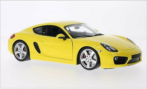 Porsche Cayman Base 1/18 Minichamps amarillo 2013 coche miniatura
