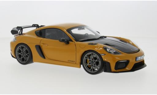 Coche miniatura Porsche Cayman GT4 1/18 Norev RS gelb 1:18 Porsche Cayman GT4 1/18 Norev RS gelb 1:18 coche miniatura