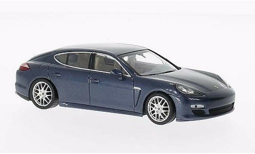 Porsche Panamera 4S 1/43 Minichamps gris-azul 2011 coche miniatura