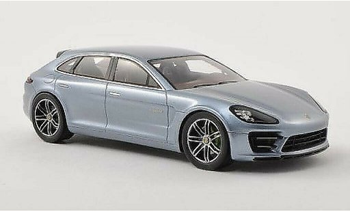 Porsche Panamera Sport Turismo 1/43 Spark gris-azul coche miniatura