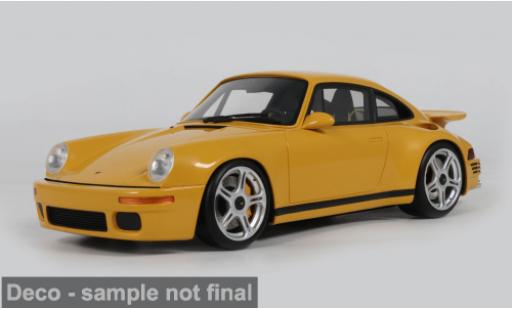 Coche miniatura Porsche Ruf CTR Porsche RUF aniversario amarillo 2019 1/18 GT Spirit