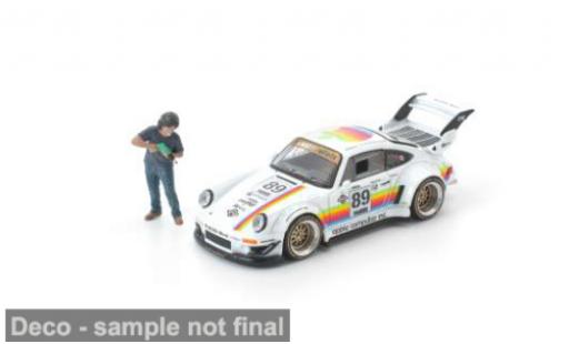 Porsche 930 RWB 1/64 Pop Race weiss/Dekor 1:64 coche miniatura