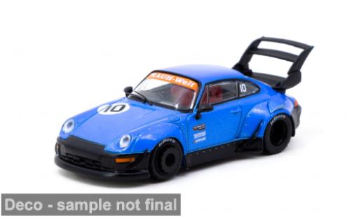 Porsche 993 RWB 1/64 Tarmac Works ( 10th Anniversary) blau/schwarz 1:64 coche miniatura