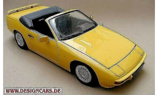 Porsche 924 Base 1/18 Minichamps cabriolet amarillo coche miniatura