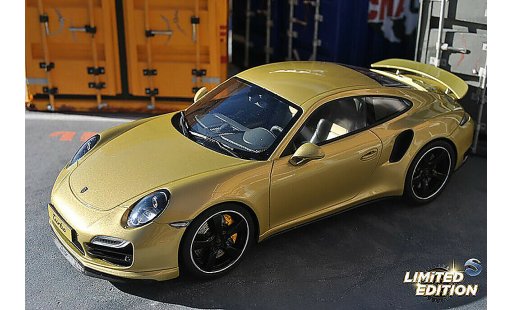Porsche 911 Turbo 1/18 GT Spirit Exclusive champagne coche miniatura