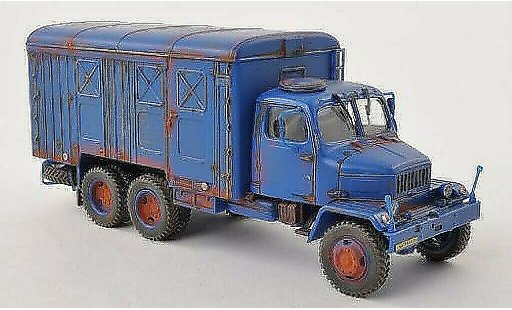 Praga V3S Kasten 1/43 Abrex furgoneta azul con Rostspuren coche miniatura