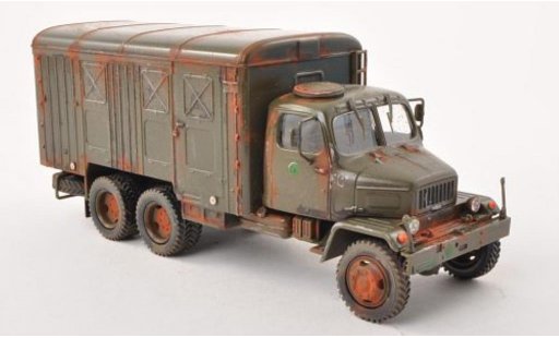 Praga V3S Kasten 1/43 Abrex furgoneta olivverde tschechische Armee con Rostspuren coche miniatura