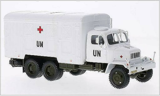 Praga V3S Kasten 1/43 Abrex furgoneta UN skrinovy vuz (Container Truck) blanco coche miniatura