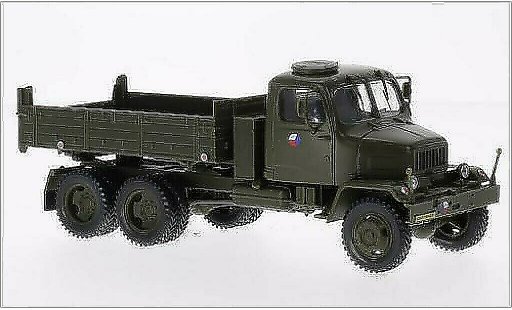 Praga V3S Pritsche 1/43 Abrex plataforma (Tipper Lorry) tschechische Armee mate-verde coche miniatura