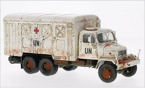 Praga V3S Base 1/43 Abrex blanco UN (Skrinovy vuz) coche miniatura
