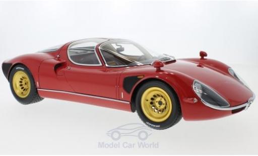 Coche miniatura Alfa Romeo T33 1/18 Premium ClassiXXs Tipo 33 Stradale rojo 1967 mit goldenen Felgen Alfa Romeo T33 1/18 Premium ClassiXXs Tipo 33 Stradale rojo 1967 mit goldenen Felgen coche miniatura