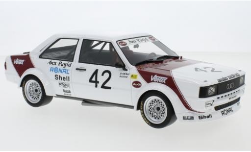Coche miniatura Audi 80 1/18 Premium ClassiXXs GTE (B2) Gr.2 No.42 Abex Pagid Racing Team ETCC GP Brünn 19 P. Seikel/M.Trint Audi 80 1/18 Premium ClassiXXs GTE (B2) Gr.2 No.42 Abex Pagid Racing Team ETCC GP Brünn 19 P. Seikel/M.Trint coche miniatura