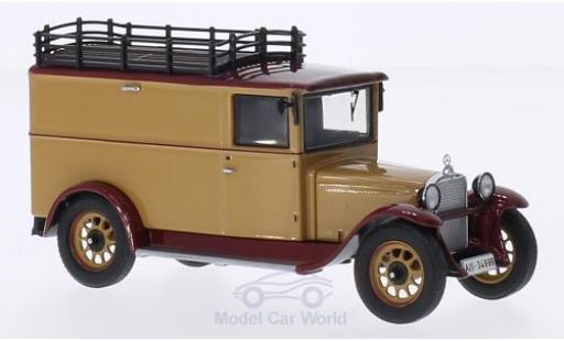 Coche miniatura Mercedes L1000 1/43 Premium ClassiXXs Express Kasten marron mit Gepäckträger Mercedes L1000 1/43 Premium ClassiXXs Express Kasten marron mit Gepäckträger coche miniatura
