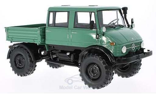 Mercedes Unimog 1/18 Premium ClassiXXs 416 DoKa verde/negro 1975 coche miniatura